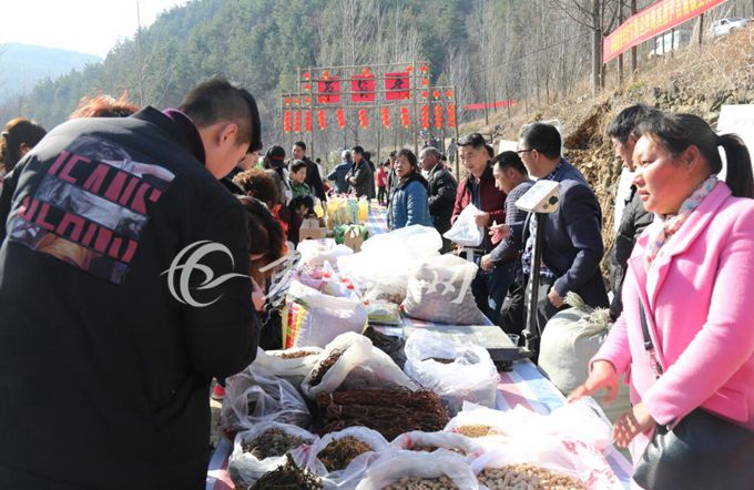 600余名市民下乡赴房县尹吉甫镇打年货